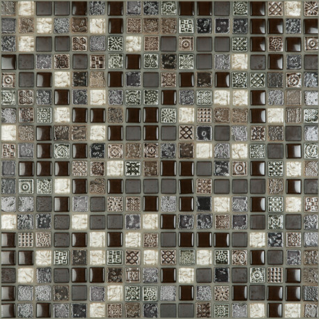 Mosaïque sur filet | 30x30 cm | Tilestone Bolton Brown